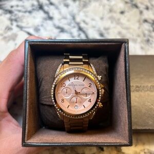 Michael Kors Rose Gold Chronograph Watch